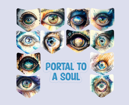 Jean Pocket: Portal to a Soul Image Inserts for Silicone Mold, Aroma Bead Molds, Car Freshener Mold