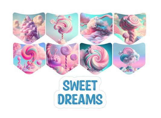 Jean Pocket: Sweet Dreams Image Inserts for Silicone Mold, Aroma Bead Molds, Car Freshener Mold
