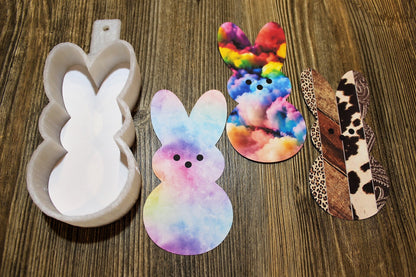 Marshmallow Bunny: Western Mix Set Silicone Mold, Aroma Bead Molds, Car Freshener Mold, Premium Cardstock Images