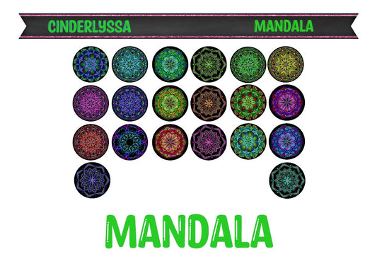 3 inch Round Mandala Cardstock for freshies: Silicone Mold, for Aroma Bead Molds, Car Freshener, Premium Cardstock Images