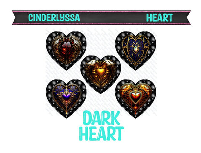 Heart with Edge: Crystal, Floral, Wooden, Magic, Mandala, Western, Dark & Stained Glass Silicone Mold, Aroma Bead Molds, Car Freshener Mold