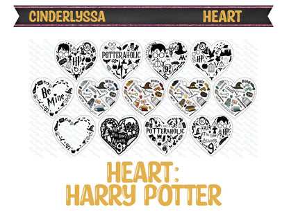 Heart with Edge: Crystal, Floral, Wooden, Magic, Mandala, Western, Dark & Stained Glass Silicone Mold, Aroma Bead Molds, Car Freshener Mold