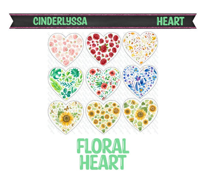 Heart with Edge: Crystal, Floral, Wooden, Magic, Mandala, Western, Dark & Stained Glass Silicone Mold, Aroma Bead Molds, Car Freshener Mold