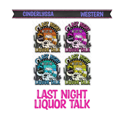 Last Night the Liquor Talked Silicone Mold, Aroma Bead Molds, Car Freshener Mold, Premium Cardstock Images