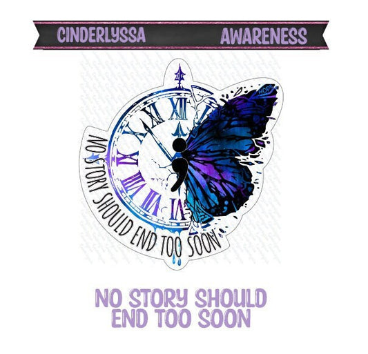 No Story Should End too Soon: Semicolon Awareness Silicone Mold, Aroma Bead Molds, Car Freshener Mold, Premium Cardstock Images