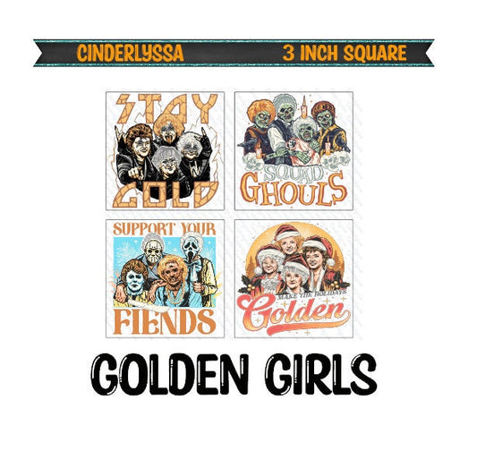 3 inch Square: Golden Girls Theme Cardstock/Picture With Beveled Edge Silicone Mold, Aroma Bead Molds, Car Freshener Mold