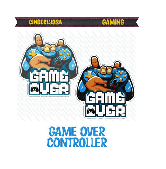 Game Over Controller Silicone Mold, Aroma Bead Molds, Car Freshener Mold, Premium Cardstock, Silicone Cardstock Freshies