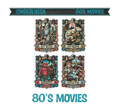 80's Movies Frame Silicone Mold, Aroma Bead Molds, Car Freshener Mold, Premium Cardstock Images