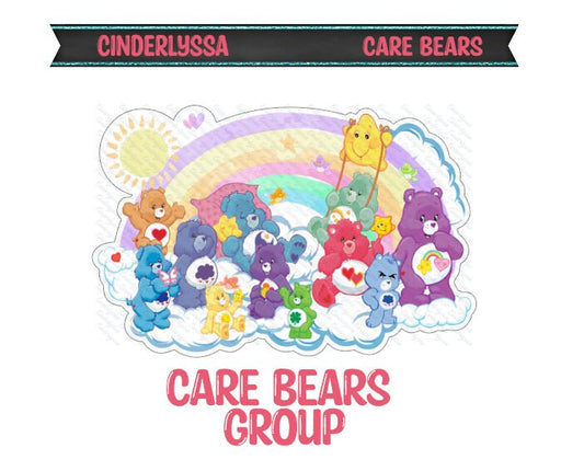 Care Bears Group Silicone Mold, Aroma Bead Molds, Car Freshener Mold, Premium Cardstock Images