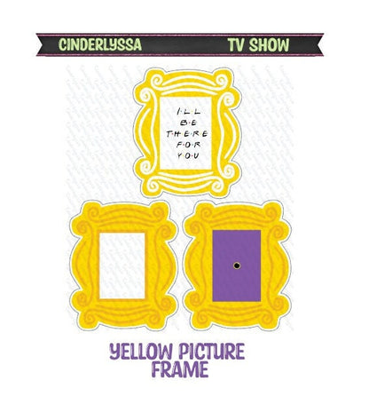 Yellow Picture Frames Silicone Mold, Aroma Bead Molds, Car Freshener Mold, Premium Cardstock Images