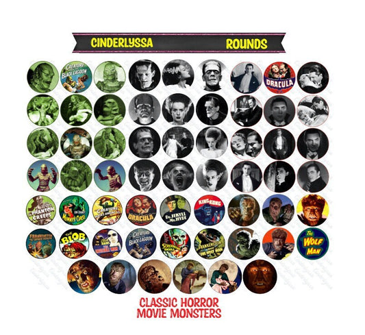 3 inch Round Halloween Vol. 1: Cardstock Only for freshies -NO MOLD for Aroma Bead Molds, Car Freshener, Premium Cardstock Images