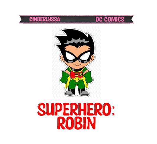 Robin: Superhero Silicone Mold, Aroma Bead Molds, Car Freshener Mold, Premium Cardstock Images