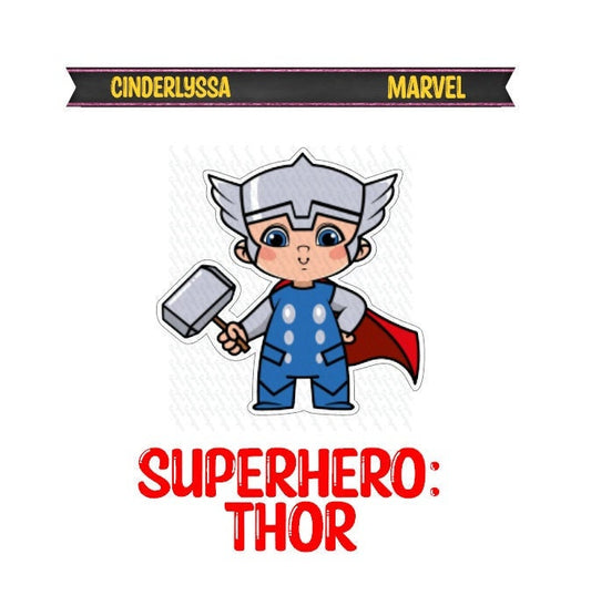 Thor: Superhero Silicone Mold, Aroma Bead Molds, Car Freshener Mold, Premium Cardstock Images