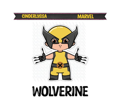 Wolverine: Superhero Silicone Mold, Aroma Bead Molds, Car Freshener Mold, Premium Cardstock Images