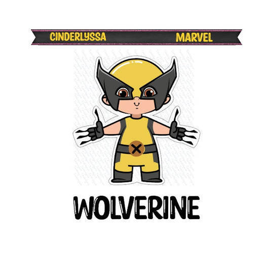 Wolverine: Superhero Silicone Mold, Aroma Bead Molds, Car Freshener Mold, Premium Cardstock Images