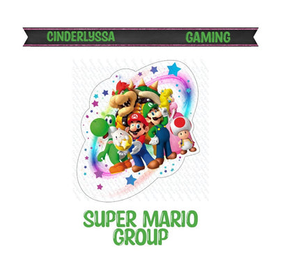 Super Mario Group Silicone Mold, Aroma Bead Molds, Car Freshener Mold, Premium Cardstock, Silicone Cardstock Freshies