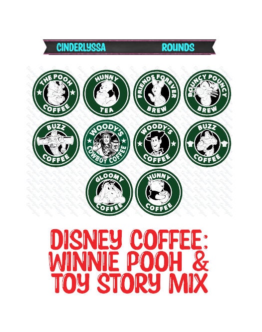 3 inch Round Disney Coffee Mix Cardstock Only for freshies: Silicone Mold, for Aroma Bead Molds, Car Freshener, Premium Cardstock Images