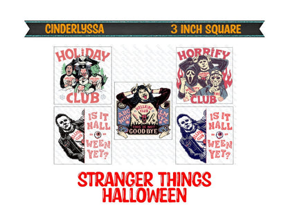 3 inch Square: Stranger Things Halloween Theme Cardstock/Picture With Beveled Edge Silicone Mold, Aroma Bead Molds, Car Freshener Mold
