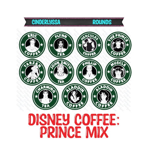 3 inch Round Disney Coffee Mix Cardstock Only for freshies: Silicone Mold, for Aroma Bead Molds, Car Freshener, Premium Cardstock Images