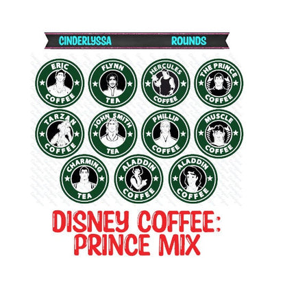 3 inch Round Disney Coffee Mix Cardstock Only for freshies: Silicone Mold, for Aroma Bead Molds, Car Freshener, Premium Cardstock Images