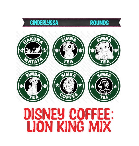 3 inch Round Disney Coffee Mix Cardstock Only for freshies: Silicone Mold, for Aroma Bead Molds, Car Freshener, Premium Cardstock Images
