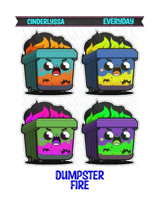 Dumpster Fire: Kawaii face with Flames Silicone Mold, Aroma Bead Molds, Car Freshener Mold, Premium Cardstock Images