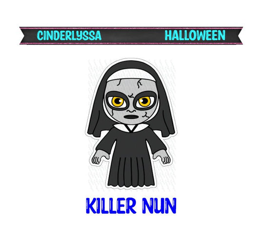 Killer Nun: Supernatural Horror Movie Inspired Silicone Mold, Aroma Bead Molds, Car Freshener Mold