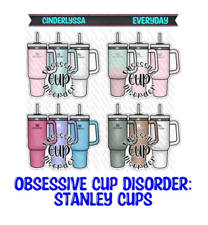 Obsessive Cup Disorder Silicone Mold, Aroma Bead Molds, Car Freshener Mold, Premium Cardstock Images