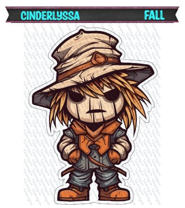 Cheerful Harvest Scarecrow: Fall Vibes Silicone Mold, Aroma Bead Molds, Car Freshener Mold, Premium Cardstock Images