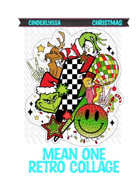 Mean One Retro Collage: Disco Ball, Smiley, Bolt, Stars, Max Silicone Mold, Aroma Bead Molds, Car Freshener Mold, Premium Cardstock