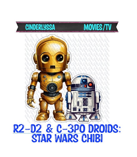 R2-D2 & C-3PO Chibi: Star Wars Movies Cardstock Silicone Mold, Aroma B ...