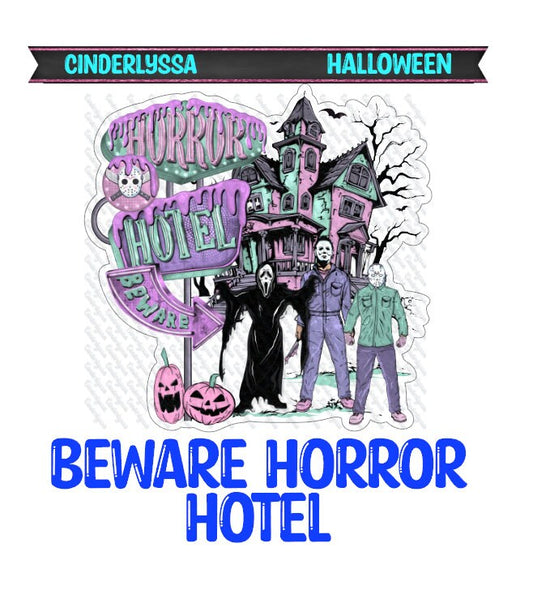 Beware Horror Hotel - Jason, Ghostface & Michael Silicone Mold, Aroma Bead Molds, Car Freshener Mold, Premium Cardstock Images
