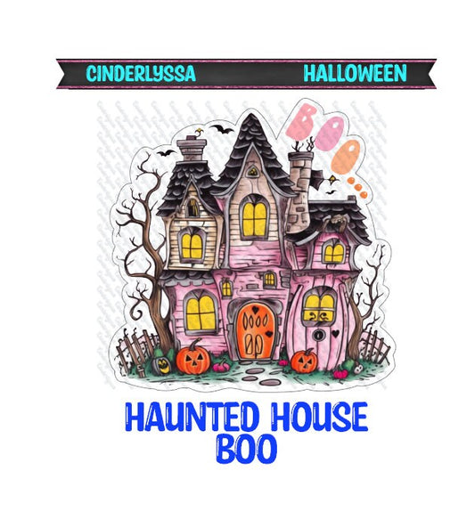 Haunted House Boo Silicone Mold, Aroma Bead Molds, Car Freshener Mold, Premium Cardstock Images