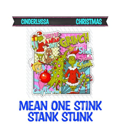 Mean One Stink, Stank, Stunk Silicone Mold, Aroma Bead Molds, Car Freshener Mold, Premium Cardstock Images