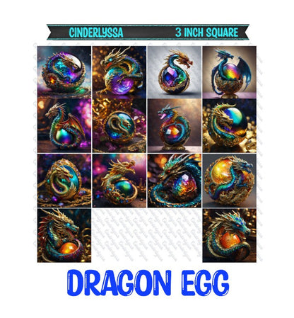 3 inch Square: Dragon Egg Theme Cardstock/Picture With Beveled Edge Silicone Mold, Aroma Bead Molds, Car Freshener Mold