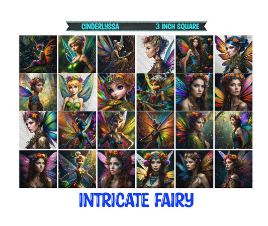 3 inch Square: Intricate Fairy Theme Cardstock/Picture With Beveled Edge Silicone Mold, Aroma Bead Molds, Car Freshener Mold