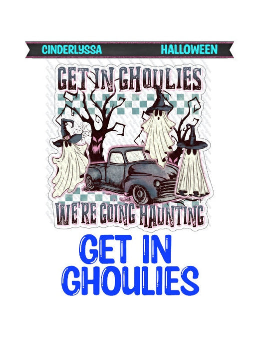 Get in Ghoulies - We're Going Hunting Ghosts, Witch Hat Silicone Mold, Aroma Bead Molds, Car Freshener Mold, Premium Cardstock Images