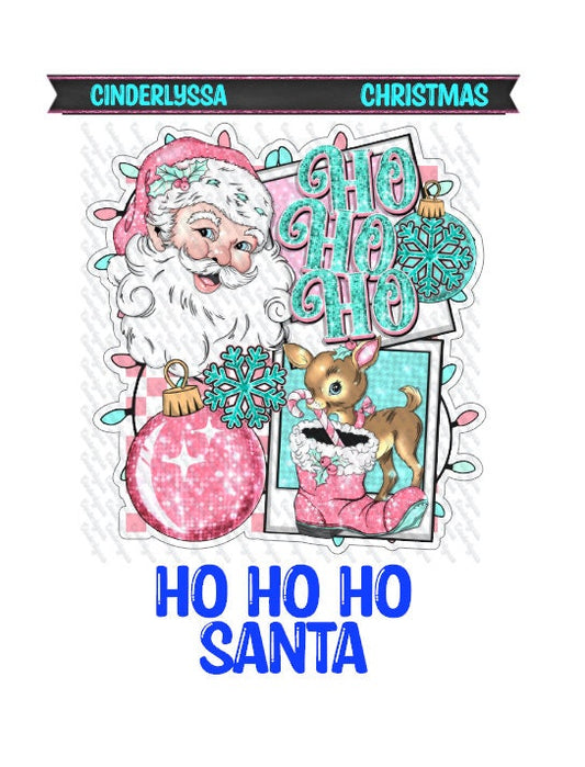 Ho Ho Ho Santa Silicone Mold, Aroma Bead Molds, Car Freshener Mold