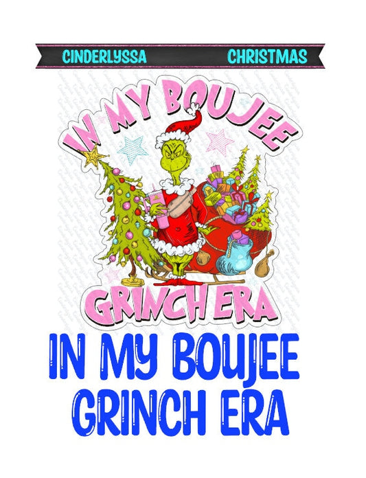 In my Boujee Grinch Era: Christmas with Tree & Santa Suit and Bag of Toys Silicone Mold, Aroma Bead Molds, Car Freshener Mold, Car Freshie