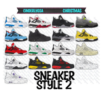 Sneaker Style 2: Multiple Colored Shoes Silicone Mold, Aroma Bead Molds, Car Freshener Mold, Car Freshies, Premium Cardstock Images