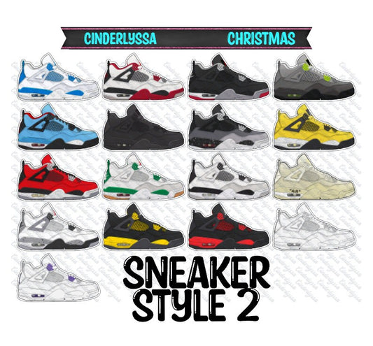 Sneaker Style 2: Multiple Colored Shoes Silicone Mold, Aroma Bead Molds, Car Freshener Mold, Car Freshies, Premium Cardstock Images