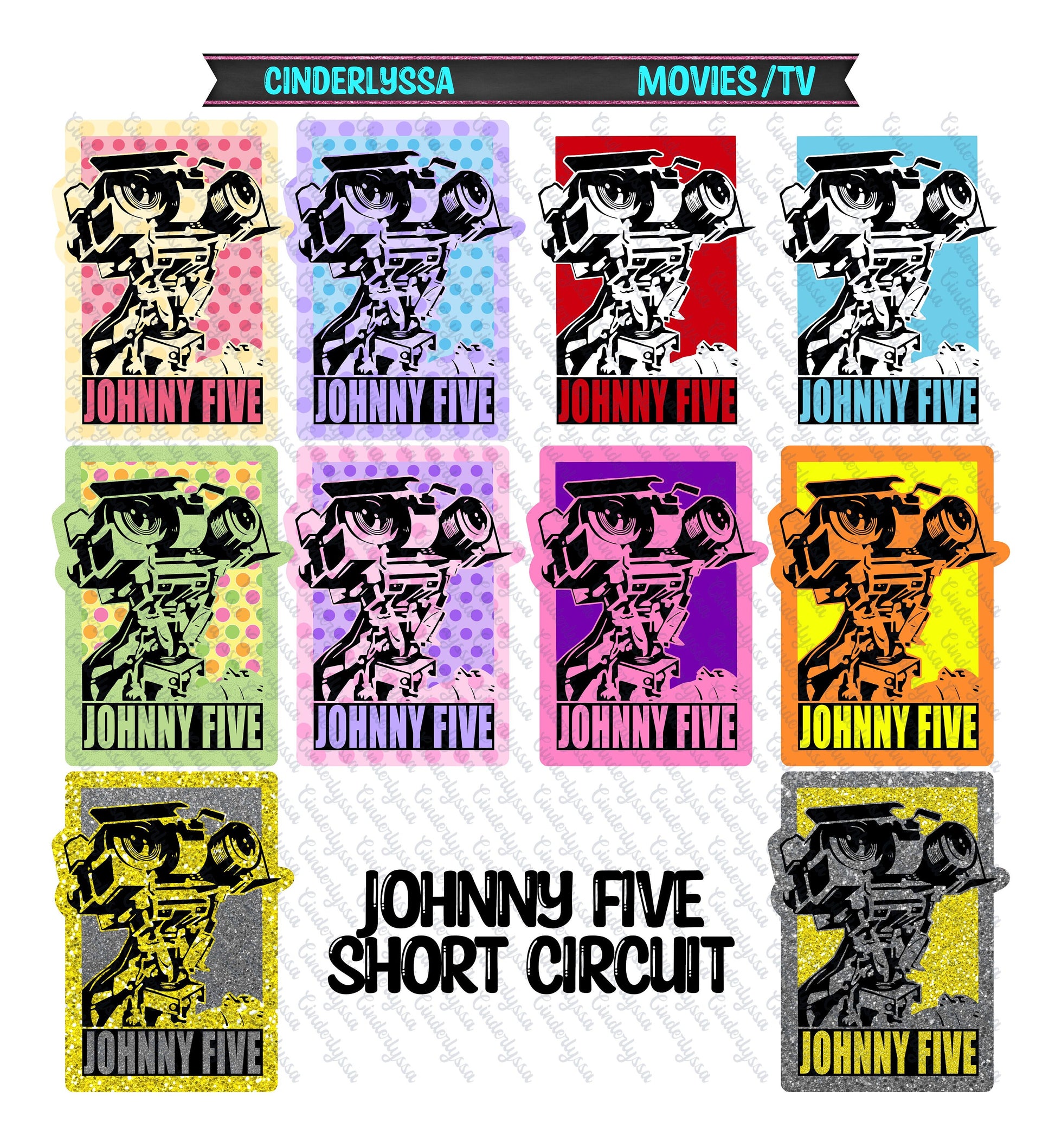 Johnny Five Short Circuit: Movie Inspired Silicone Mold, Aroma Bead Molds, Car Freshener Mold, Premium Cardstock Images