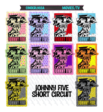 Johnny Five Short Circuit: Movie Inspired Silicone Mold, Aroma Bead Molds, Car Freshener Mold, Premium Cardstock Images