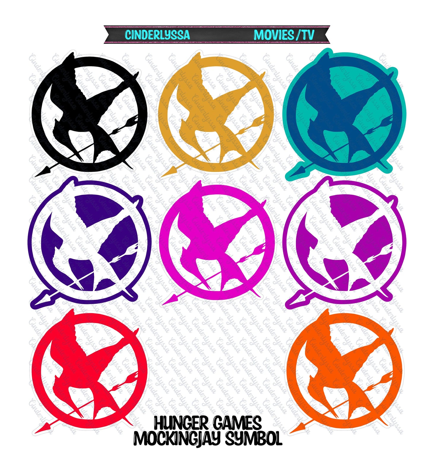 Hunger Games Mockingjay Symbol - Movie Inspired Silicone Mold, Aroma Bead Molds, Car Freshener Mold, Premium Cardstock Images