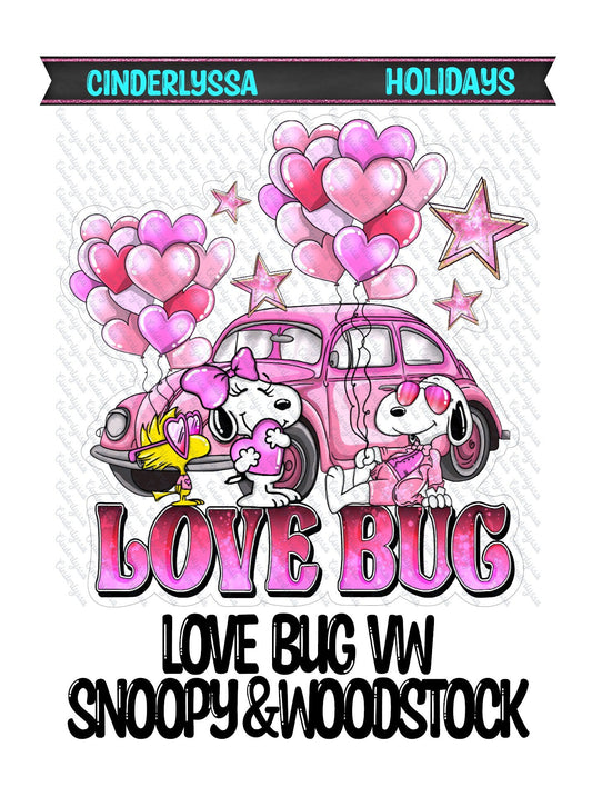 Love Bug VW Snoopy and Woodstock Silicone Mold, Aroma Bead Molds, Car Freshener Mold, Premium Cardstock Images