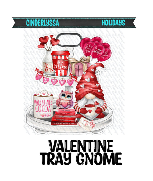 Valentine Tier Tray Gnome Silicone Mold, Aroma Bead Molds, Car Freshener Mold, Premium Cardstock