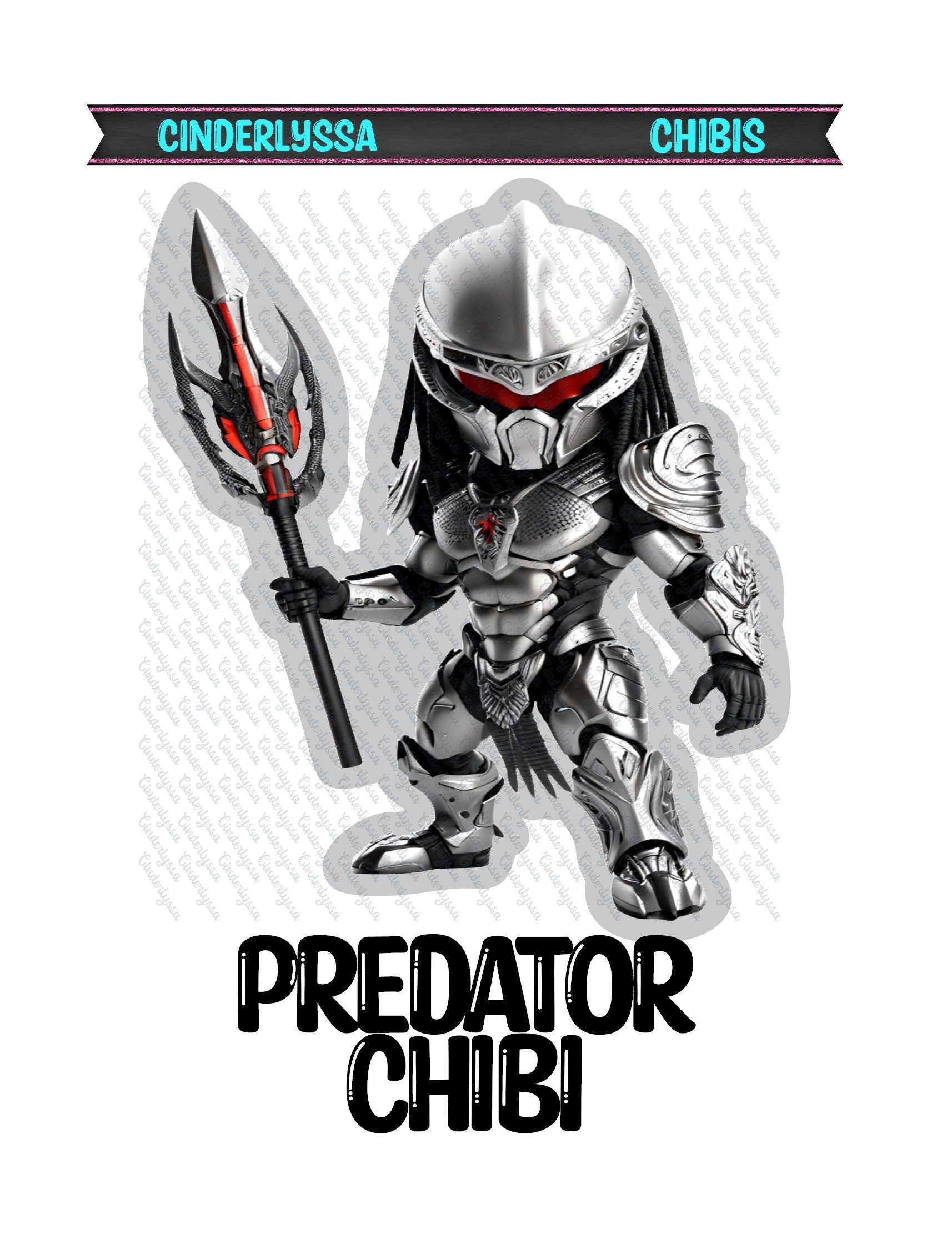 Predator Chibi Cardstock Silicone Mold, Aroma Bead Molds, Premium Card ...