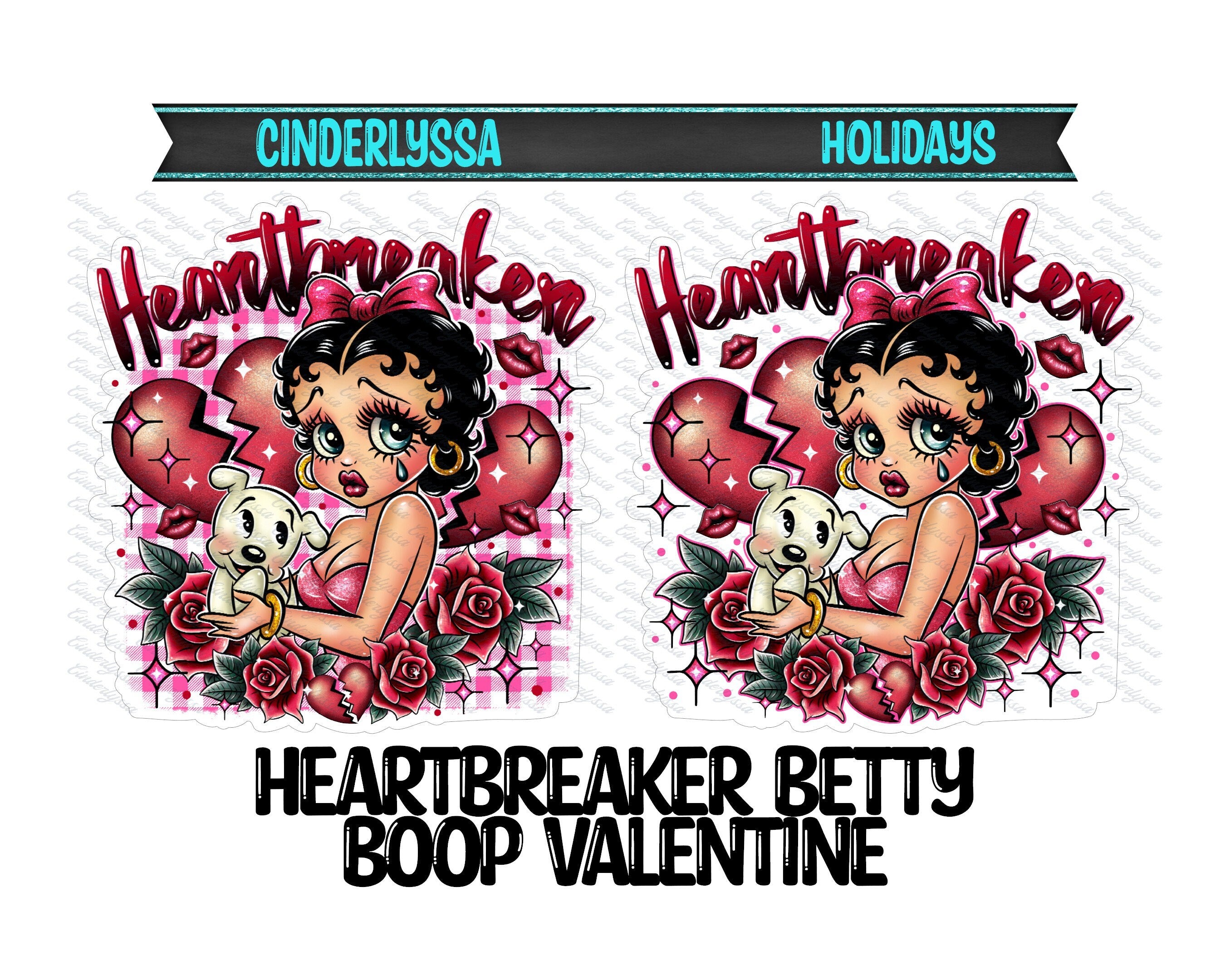 Heartbreaker Betty Boop Valentine Cardstock Silicone Mold, Aroma