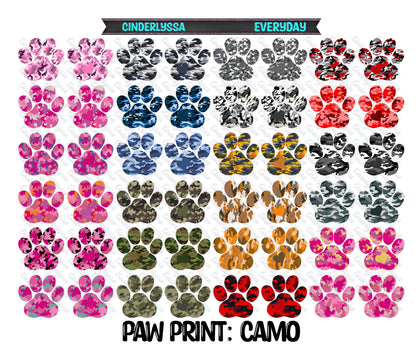 VENT CLIP: 2 Cavity Paw Print w/Multiple Images for Vent Clip Silicone Mold, Aroma Bead Molds, Car Freshener Mold, Premium Cardstock Images