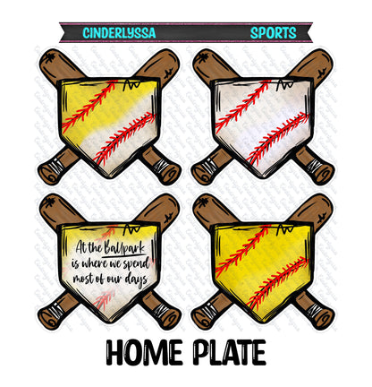Home Plate with Bats for Baseball/Softball Silicone Mold, Aroma Bead Molds, Car Freshener Mold, Premium Cardstock Images